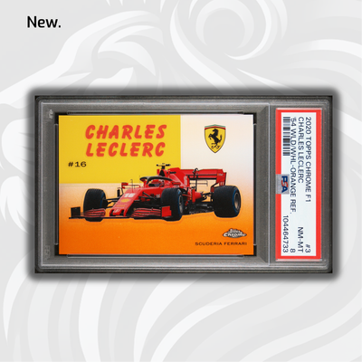 PSA 8 - 12/25 Charles Leclerc #54W-3 - Orange - 2020 Topps chrome F1