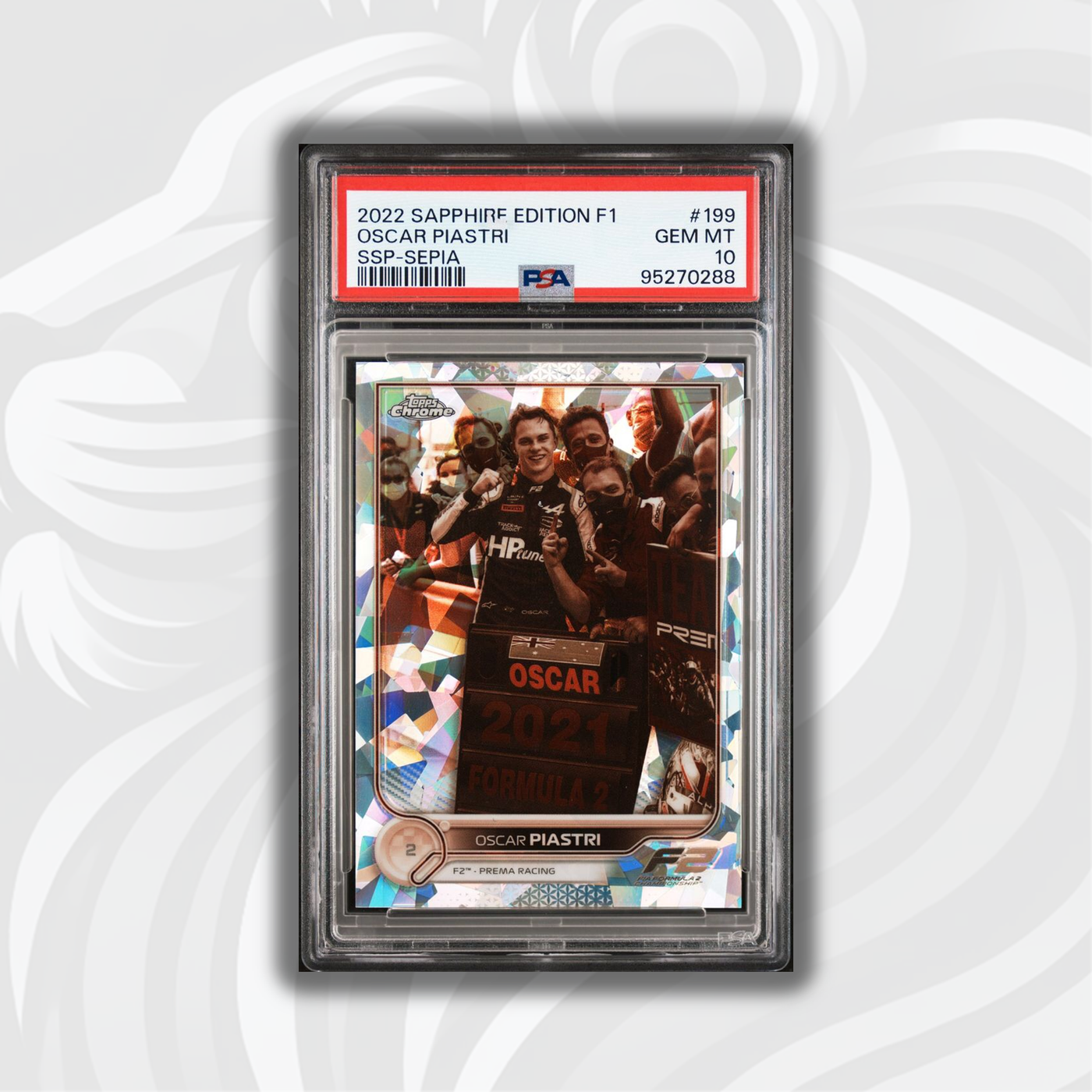 PSA 10 - 069/100 Oscar Piastri #199 - Sapphire SSP - Sepia - 2022 Chrome F1