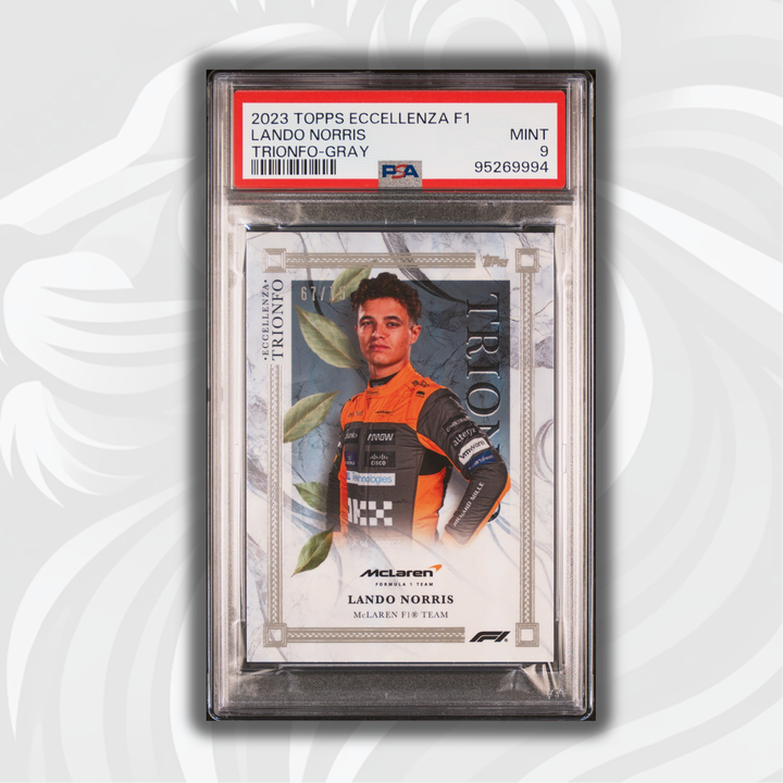 PSA 9 - 67/75 Lando Norris - Gray - 2023 Eccellenza Trionfo