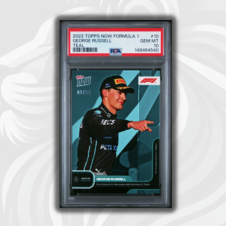 PSA 10 - 9/99 George Russell - First Podium For Mercedes - 2022 Topps Now #10