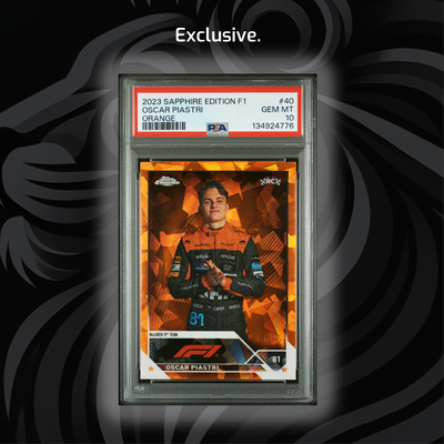 PSA 10 - 15/25 Orange - Oscar Piastri #40 - 2023 Topps Chrome Sapphire - RC