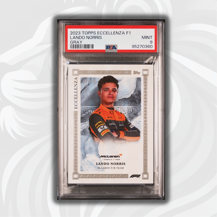 PSA 9 - 67/75 Lando Norris - Gray - 2023 Topps Eccellenza F1