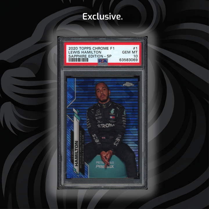 PSA 10 Lewis Hamilton #1 SP - Sapphire Edition - 2020 Topps Chrome F1