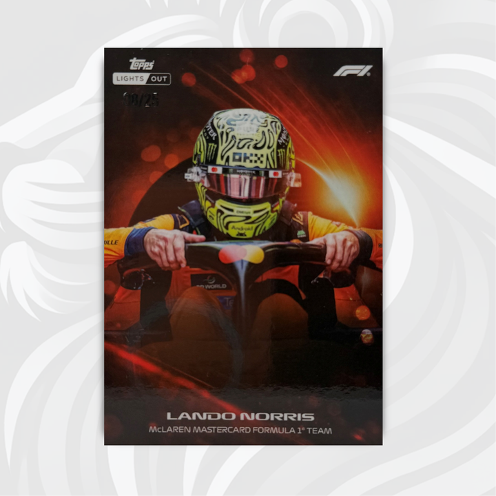 8/25 Lando Norris - Halo - 2026 Topps Lights Out F1 Orange