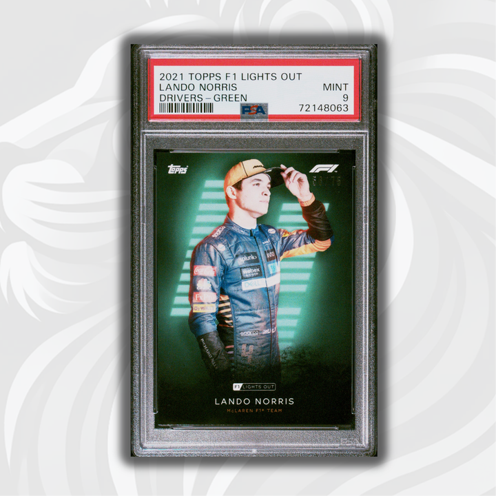 PSA 9 - 56/75 Lando Norris - Drivers - Green Parallel