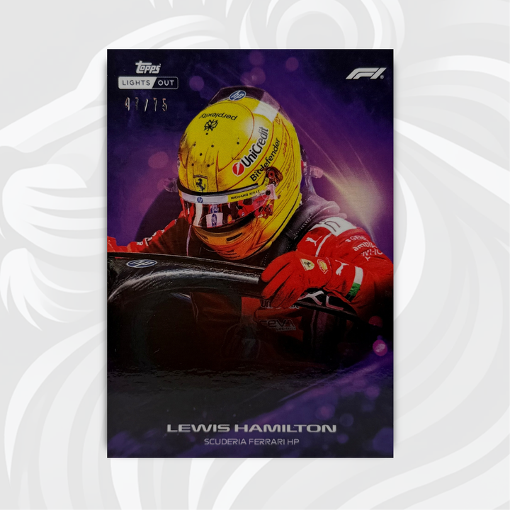 47/75 Lewis Hamilton - Halo - 2026 Topps Lights Out F1 Purple