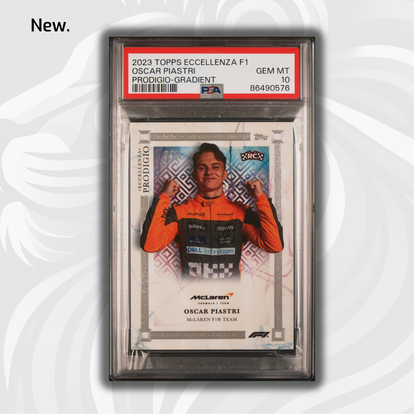 PSA 10 - 2/5 Oscar Piastri - 2023 Eccellenza Prodigio - Gradient - Rookie Card