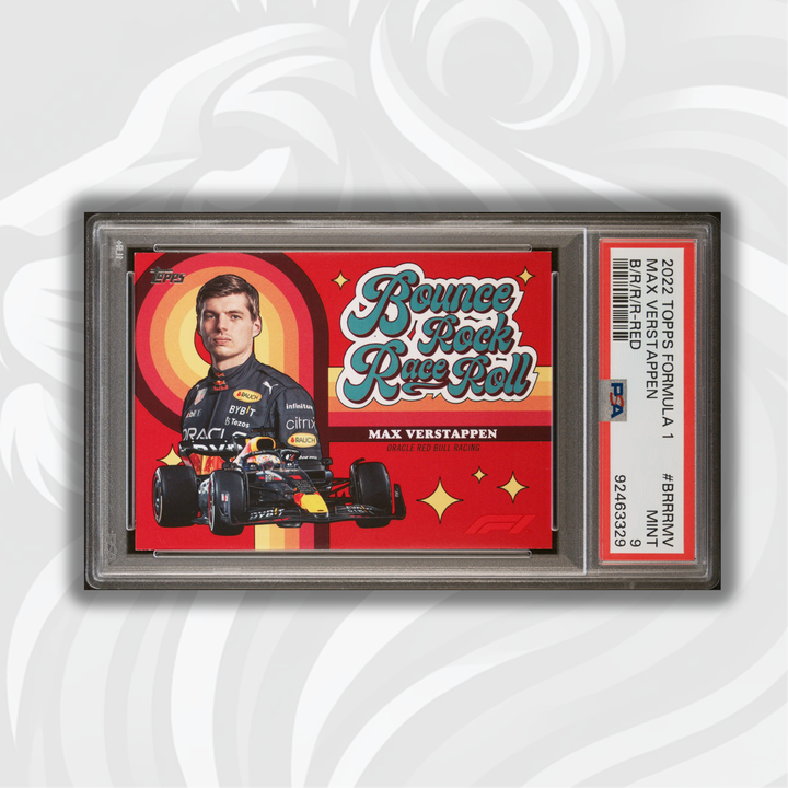 PSA 9 - 2/5 Max Verstappen #BRRRMV - Red - 2022 Topps Formula 1