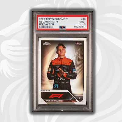 PSA 9 - Oscar Piastri #40 - Refractor - 2023 Topps Chrome - Rookie Card
