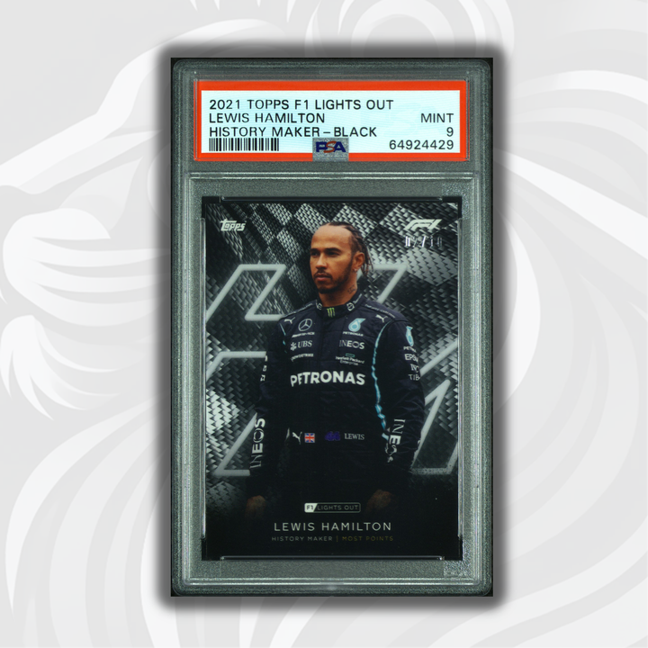 PSA 9 - 02/10 - Lewis Hamilton - History Maker - Black Parallel