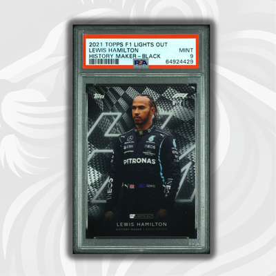 PSA 9 - 02/10 - Lewis Hamilton - History Maker - Black Parallel