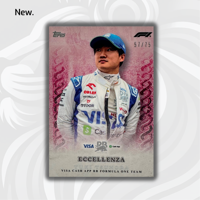 57/75 Yuki Tsunoda - Driver - Pink - 2024 Topps Eccellenza F1