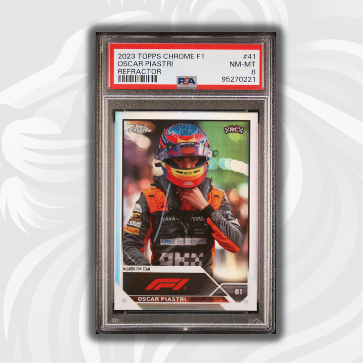 PSA 8 - Oscar Piastri #41 - Refractor - 2023 Topps Chrome