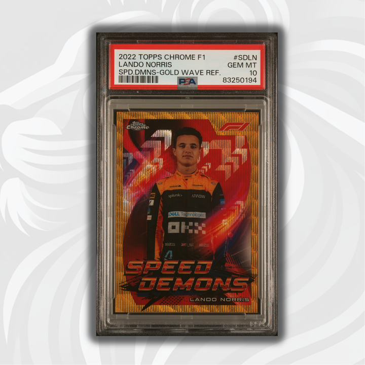 PSA 10 - 24/50 - Lando Norris #SDLN - Speed Demons  - Gold Wave Refractor