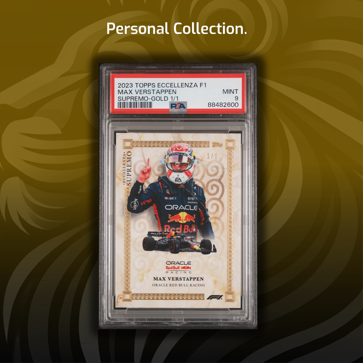 PSA 9 - 1/1 Max Verstappen #IS-MV - Il Supremo - Gold - 2023 Topps Eccellenza F1