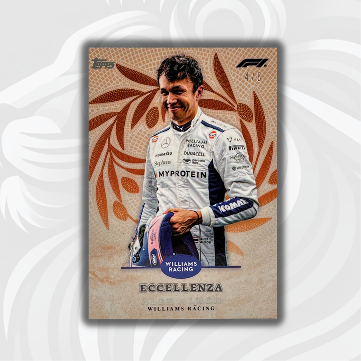 /5 Alex Albon - Trionfo - Orange - 2024 Topps Eccellenza F1