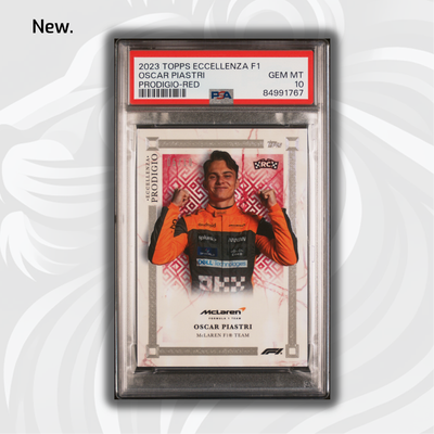 PSA 10 - 05/10 Oscar Piastri  - 2023 Eccellenza Prodigio - Red - Rookie Card