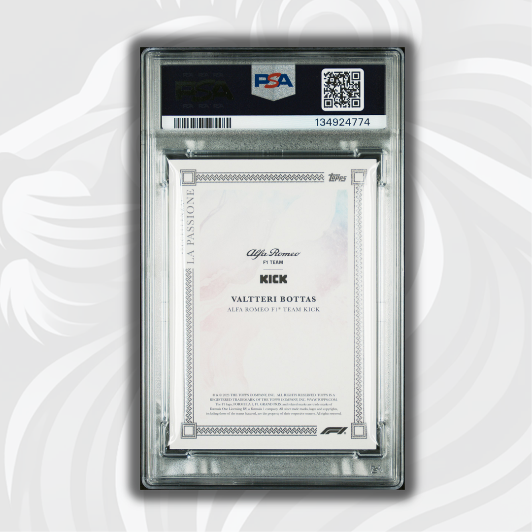 PSA 9 - 2/5 Valtteri Bottas - 2023 Eccellenza La Passione - Gradient