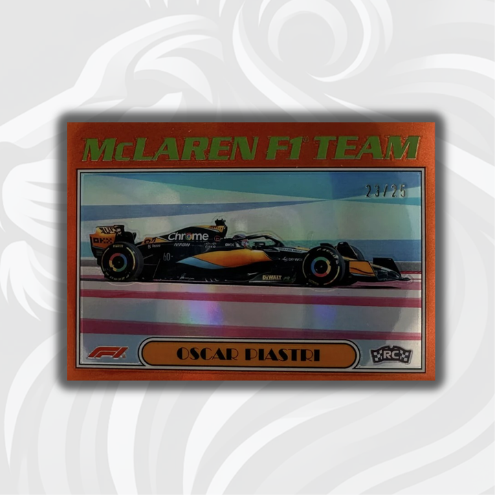 10/25 Orange - Oscar Piastri #AU77-OP - 2023 Topps Chrome