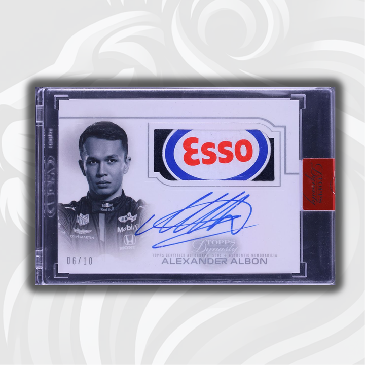 06/10 Alexander Albon #AFP-AA - Autographed Racing Gloves Relics - 2020 Topps Dynasty F1