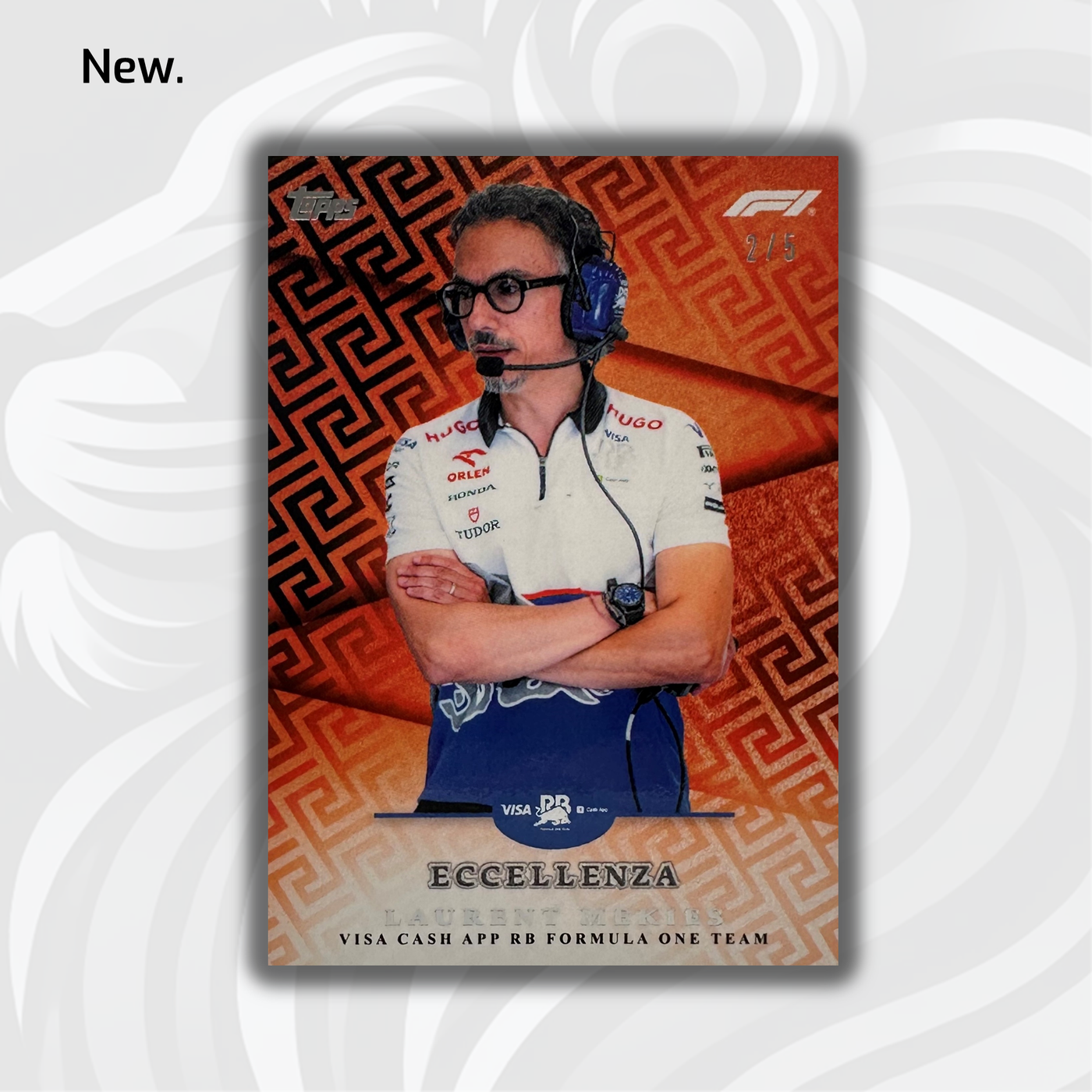 2/5 Laurent Mekies - Principal - Orange - 2024 Topps Eccellenza F1