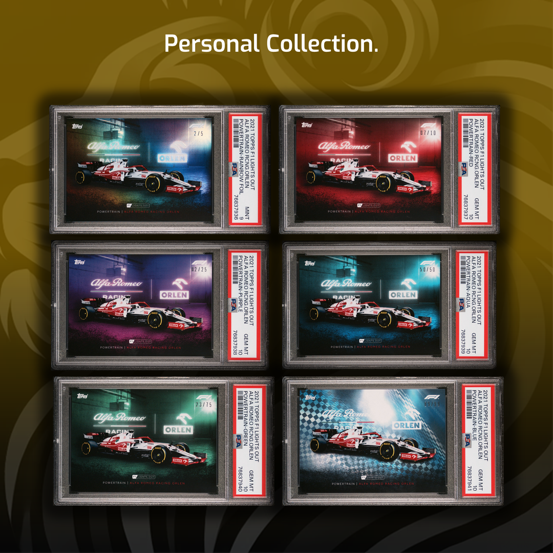 10 Rainbows - Powertrains - 2021 Topps Lights Out - 60 Cards