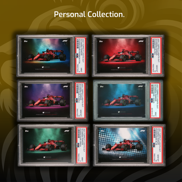 10 Rainbows - Powertrains - 2021 Topps Lights Out - 60 Cards