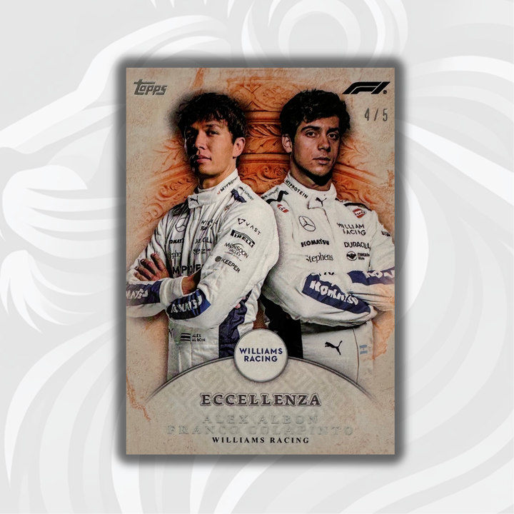 4/5 Alex Albon & Franco Colapinto - La Squadra - Orange - 2024 Topps Eccellenza F1