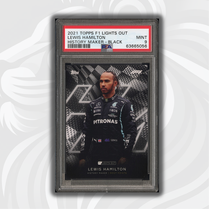 PSA 9 - 03/10 - Lewis Hamilton - History Maker - Black Parallel