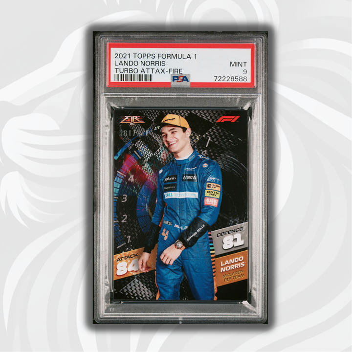 PSA 9 - 180/250 Lando Norris - Fire Card