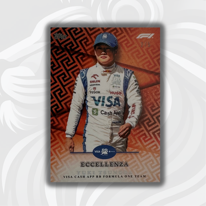 2/5 Yuki Tsunoda - Driver - Orange - 2024 Topps Eccellenza F1