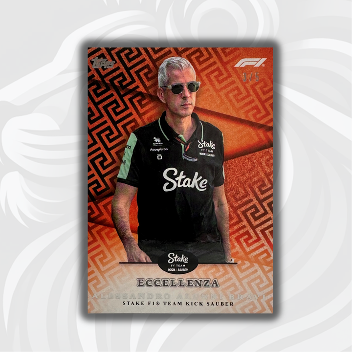3/5 Alessandro Alunni Bravi - Principal - Orange - 2024 Topps Eccellenza F1
