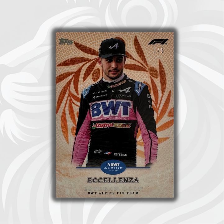 1/5 Esteban Ocon - Trionfo - Orange - 2024 Topps Eccellenza F1