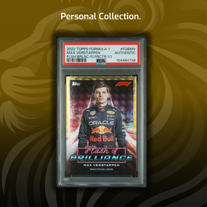 AUTH - 1/1 Max Verstappen #FOBMV - Flash of Brilliance - Foilfractor - 2022 Topps Formula 1