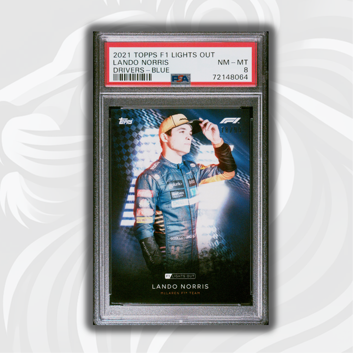 PSA 8 - 78/99 Lando Norris - Drivers -  Blue Parallel