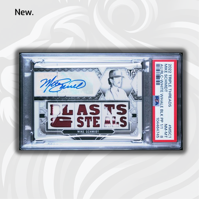 1/1 - PSA 8 - Mike Schmidt #MSC1 - Auto Relic Black - White Whale - 2022 Triple Threads