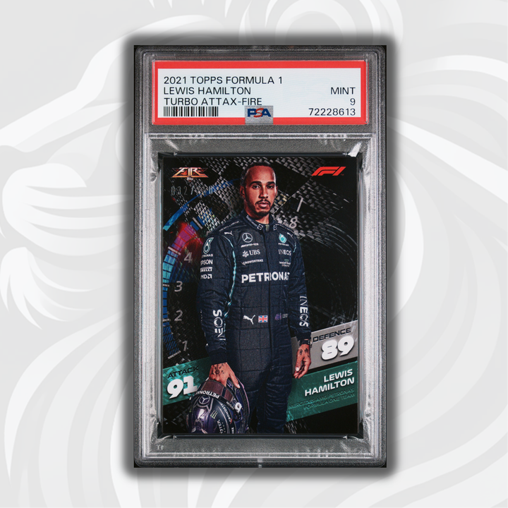 PSA 9 - /250 Lewis Hamilton - Fire Card