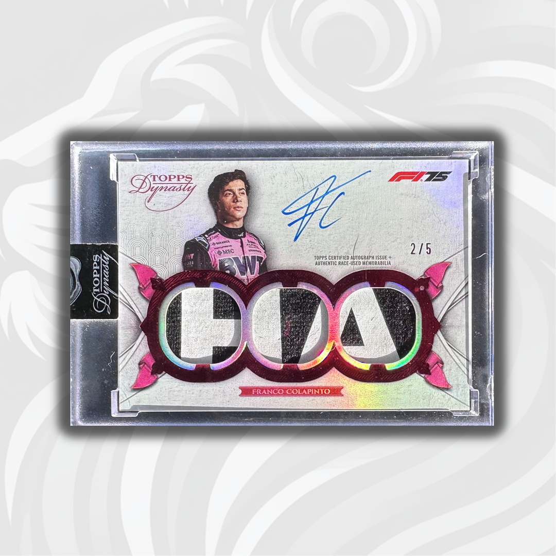 2/5 Franco Colapinto - Triple Relic Autograph - 2025 Topps Dynasty Formula 1 - Front