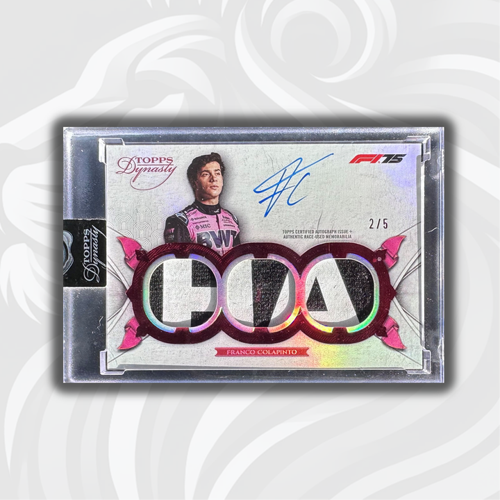 2/5 Franco Colapinto - Triple Relic Autograph - 2025 Topps Dynasty Formula 1 - Front