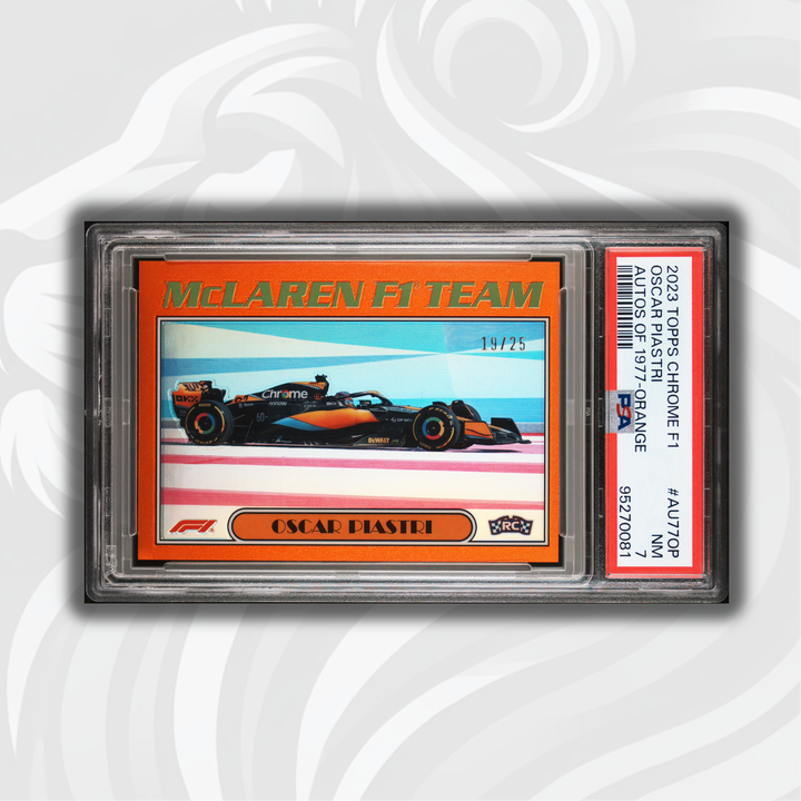 PSA7 - 19/25 Orange - Oscar Piastri - McLaren - #AU77-OP - 1977 - 2023 Chrome