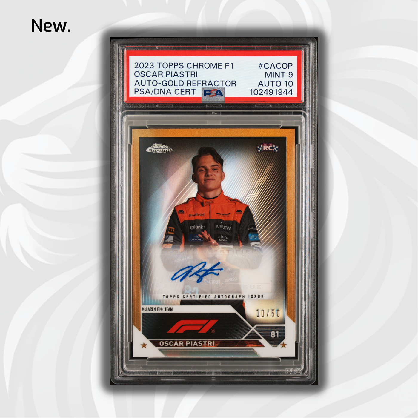 PSA 9&10 - 10/50 - Oscar Piastri #CACOP - Auto Gold - Rookie Card