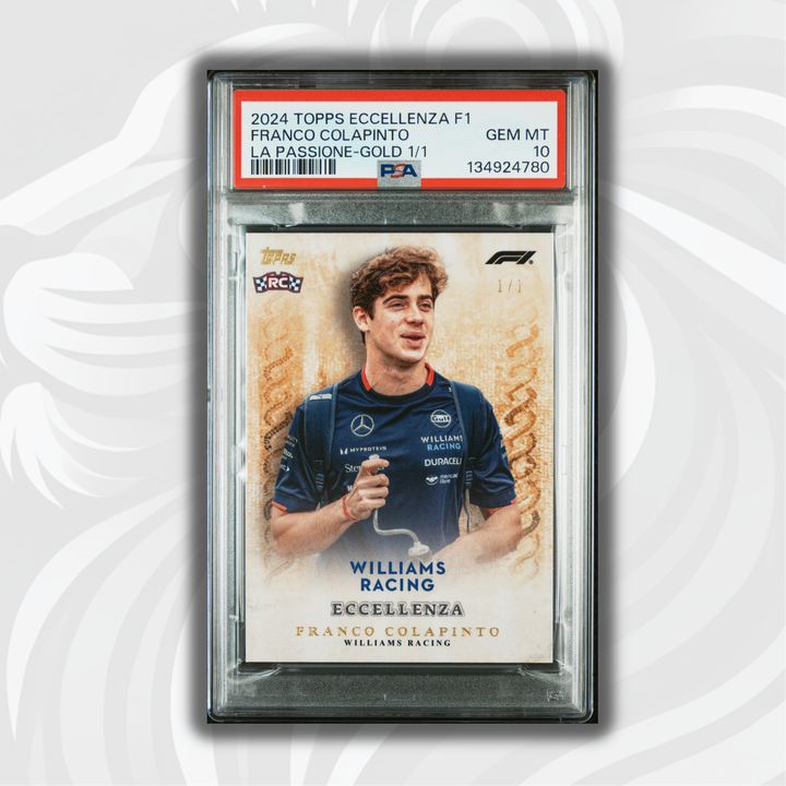 PSA 10 - 1/1 Gold - Franco Colapinto - 2023 Eccellenza La Passione - Rookie Card