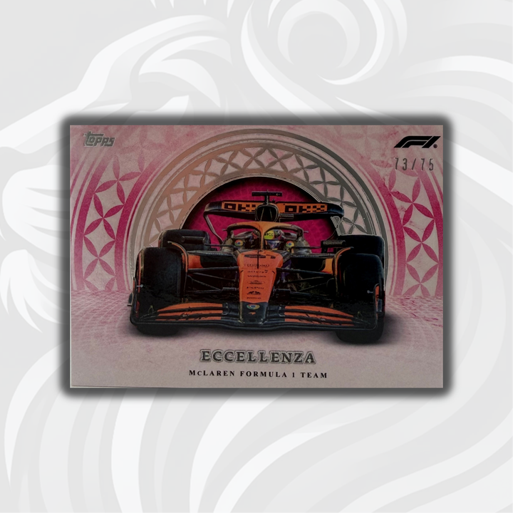 73/75 McLaren Formula 1 Team - 2024 Topps Eccellenza - Macchina Da Corsa Pink