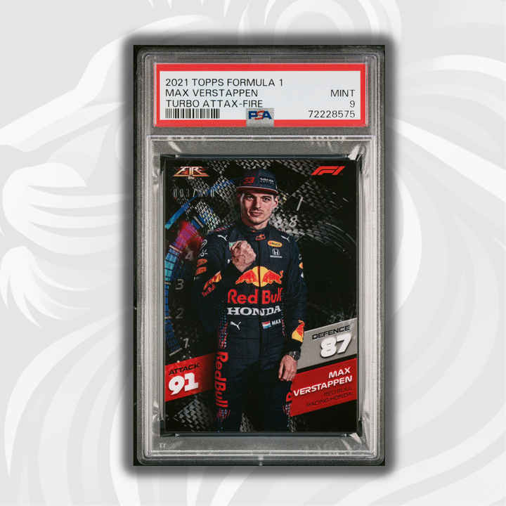 PSA 9 - /250 Max Verstappen - Fire Cards
