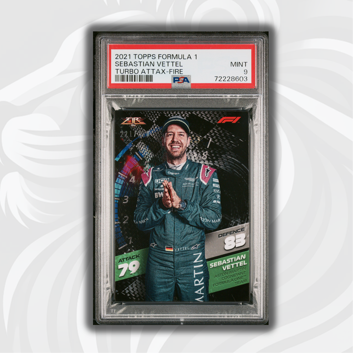 PSA 9 - /250 Sebastian Vettel - Fire Card