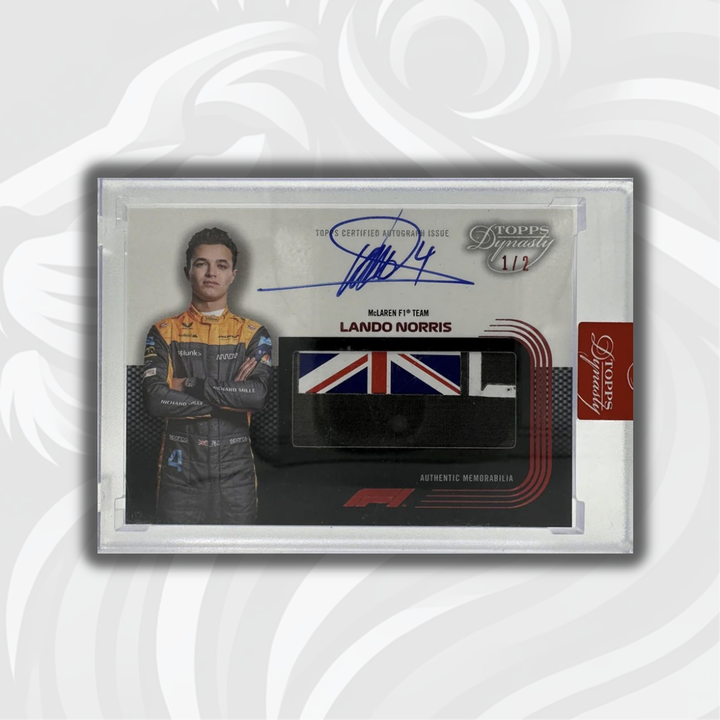 1/2 Lando Norris 2022 Topps Dynasty - Union Jack Patch