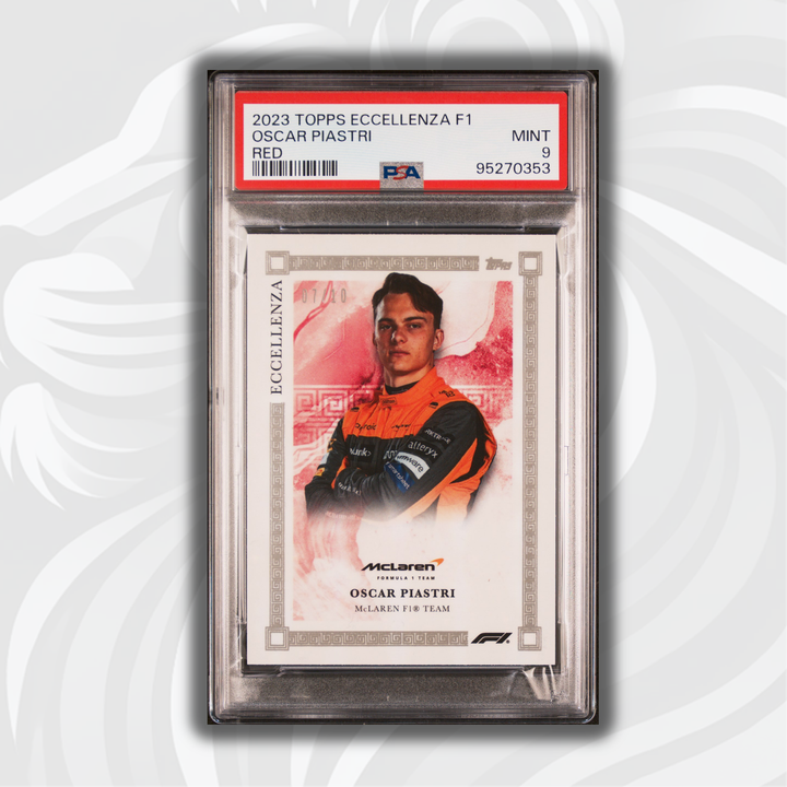 PSA9 - 07/10 Red - Oscar Piastri - 2023 Eccellenza Driver - Rookie Card