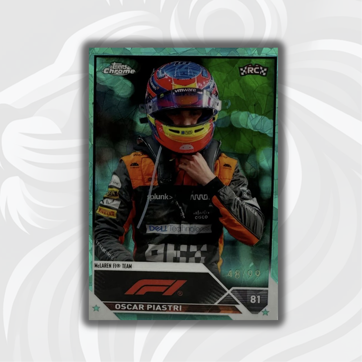 48/99 Aqua - Oscar Piastri #41 - 2023 Topps Chrome Sapphire
