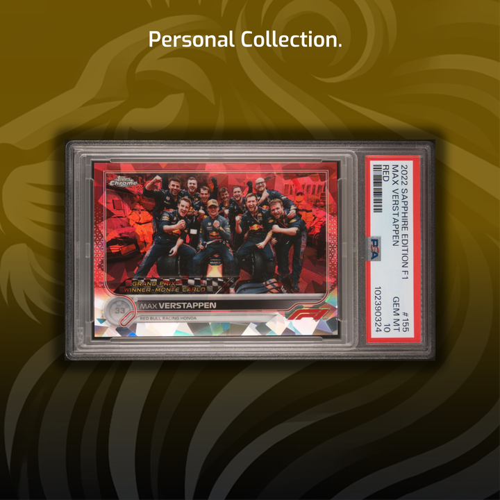 Rainbow - Max Verstappen - 2022 Chrome Sapphire #155 - 1st Monaco Win