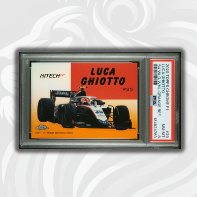 PSA 8 - 10/25 Luca Ghiotto #54W-29 - Orange - 2020 Topps Chrome F1